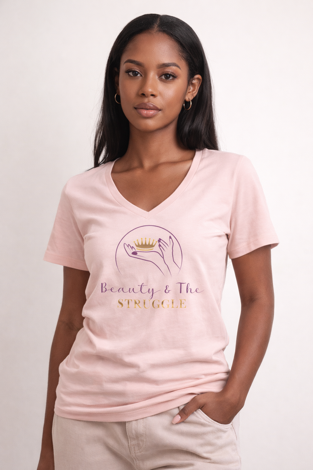 Beauty & The Struggle V-Neck