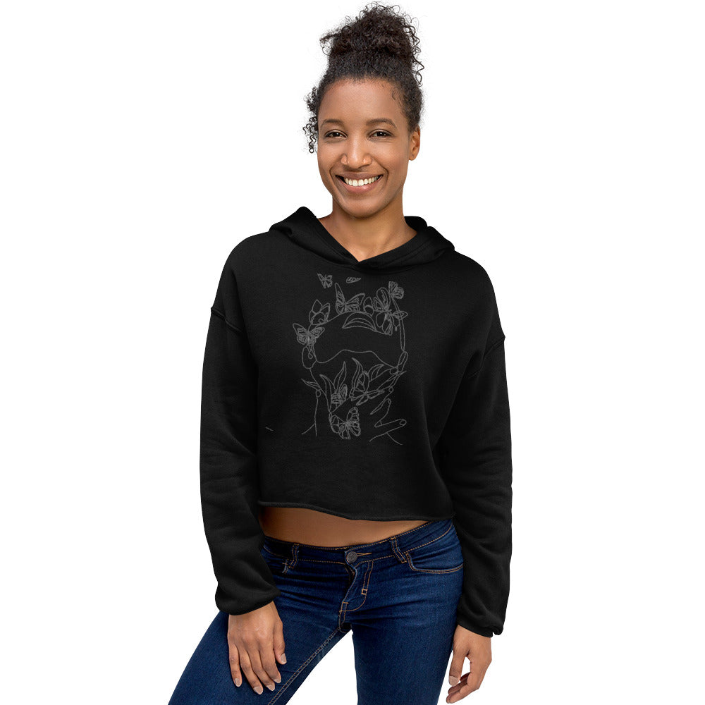 STATE OF MIND. Crop Hoodie