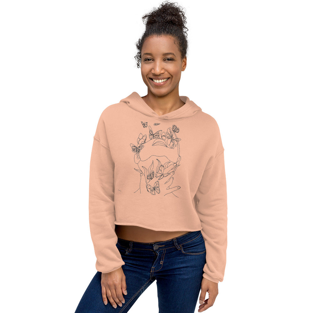 STATE OF MIND. Crop Hoodie